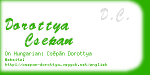 dorottya csepan business card